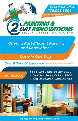2Day Painting and Renovations